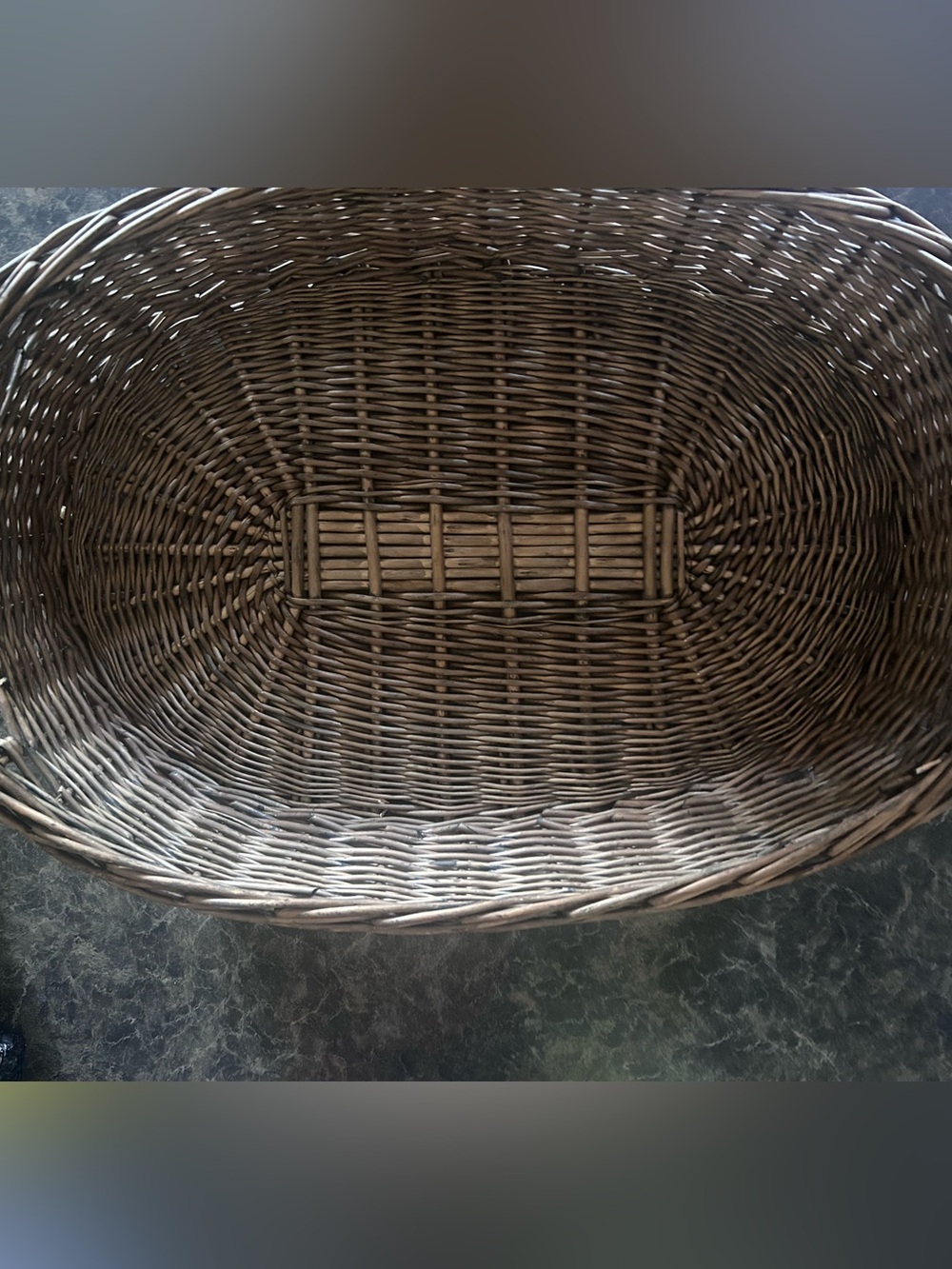 Woven Brown Decorative Wicker Basket - Home Accents